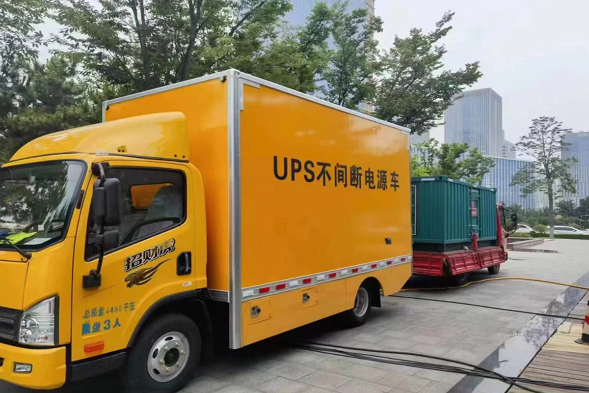 康巴什发电机租赁施工现场